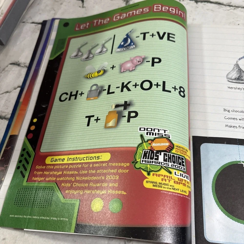 NICKELODEON Magazine April 2003 Kid's Choice Awards Issue JLo Beyoncé Y2K